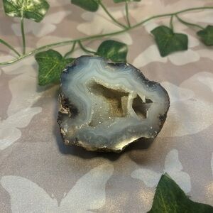 Druzy agate geode crystal